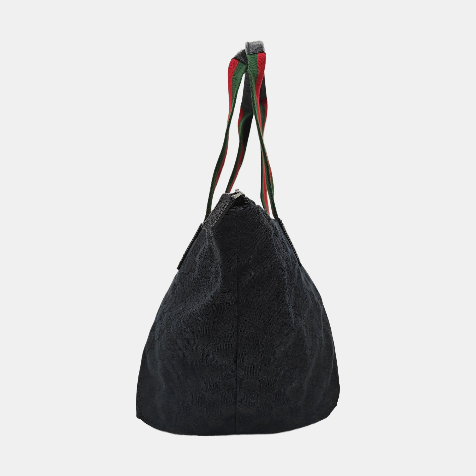 Monogram Canvas Tote Bag Black