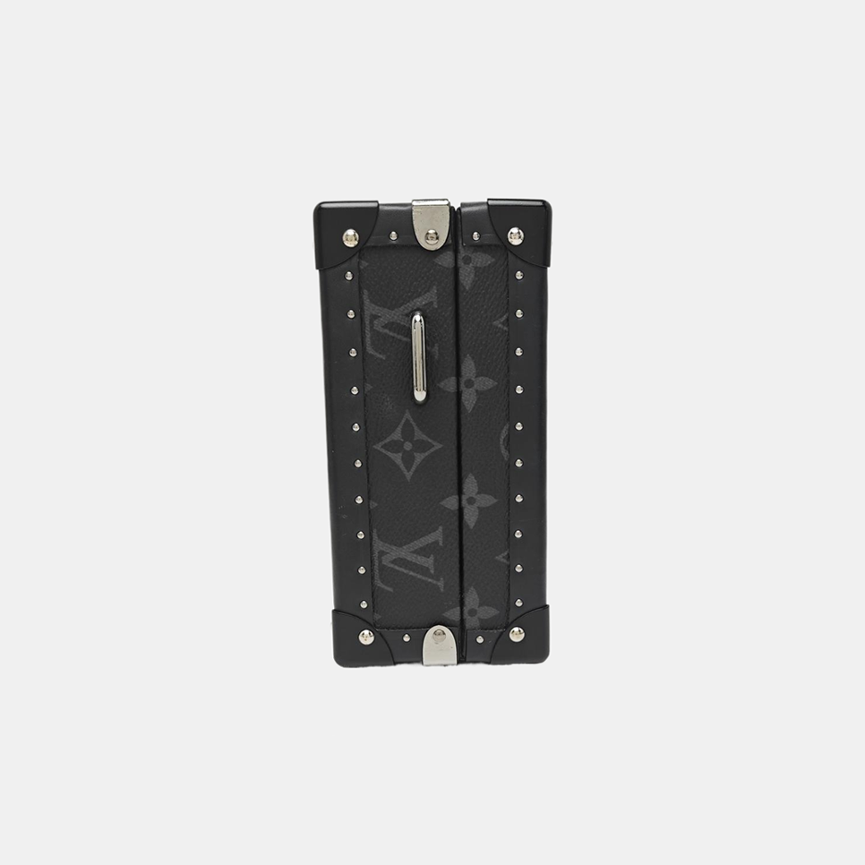 CLUTCH BOX Monogram Coated Canvas Gray