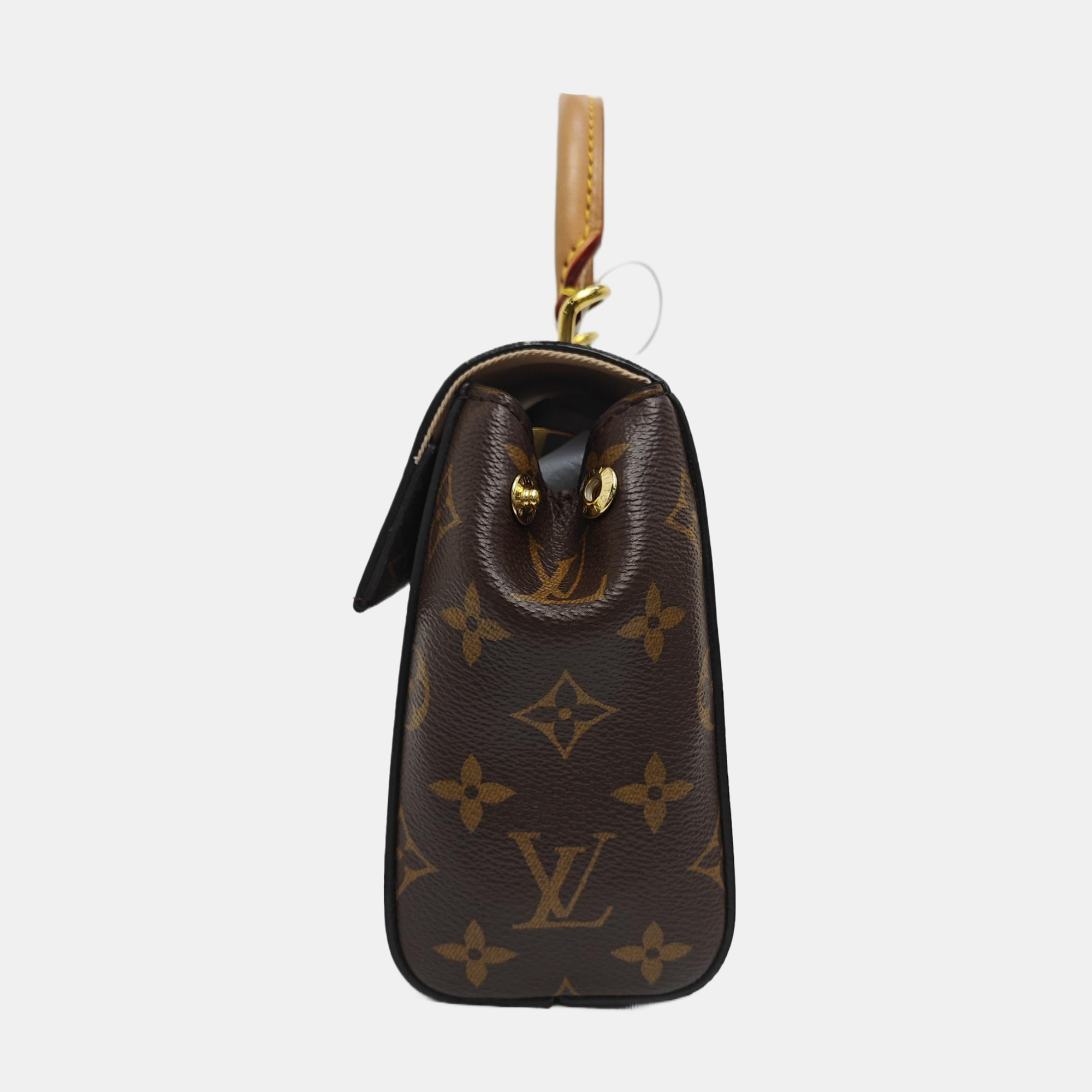 CLUNY PM Monogram Coated Canvas Brown