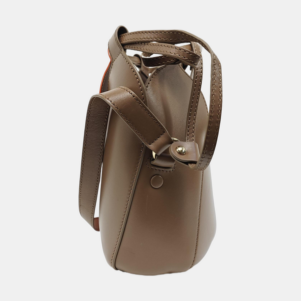 Calfskin Bucket Bag Brown
