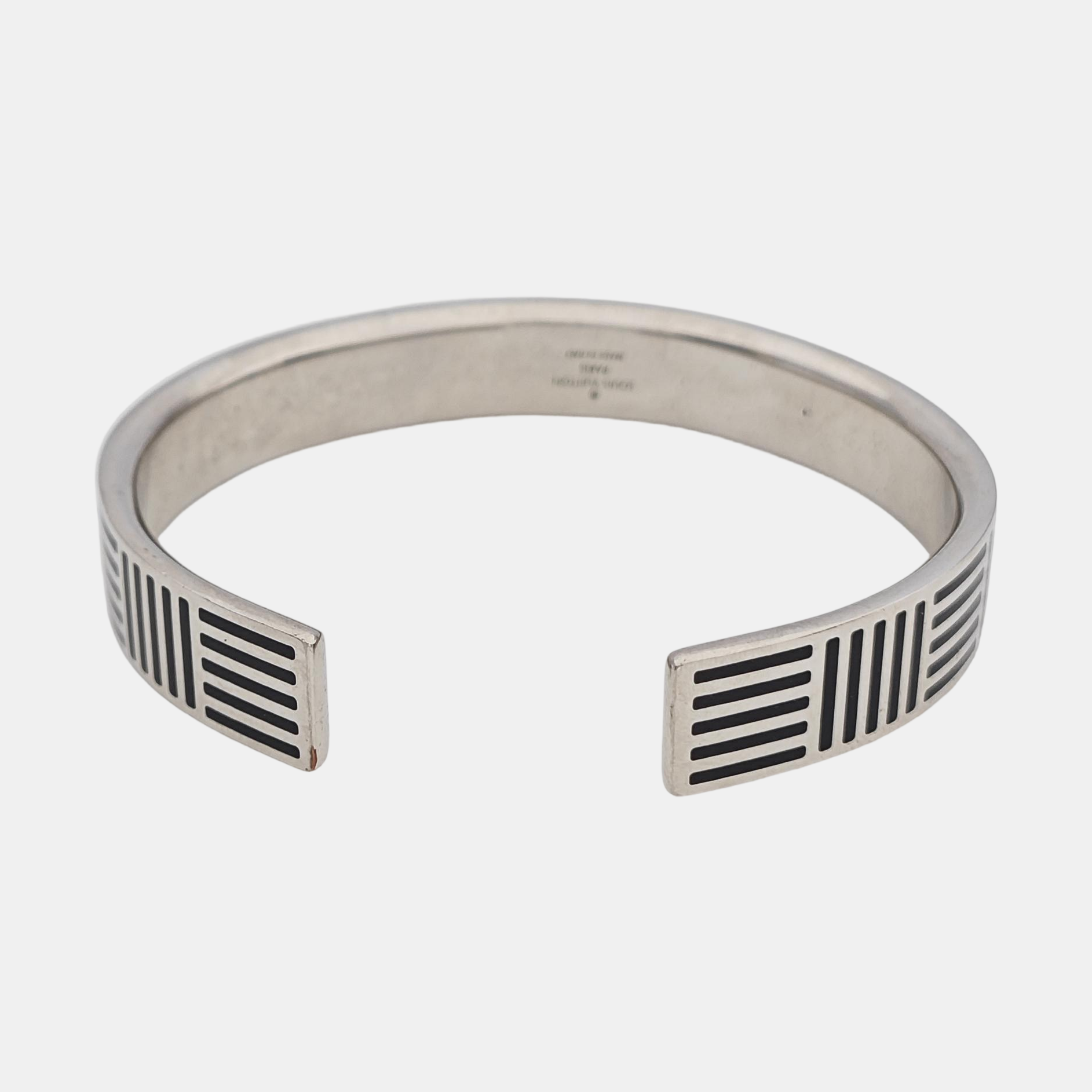 DAMIER Metal Silver Bangle