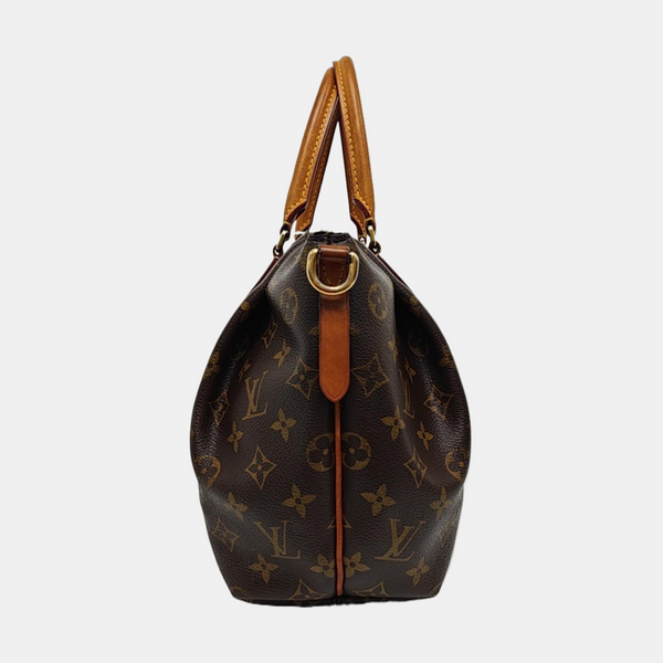 TURENNE Monogram Coated Canvas Brown