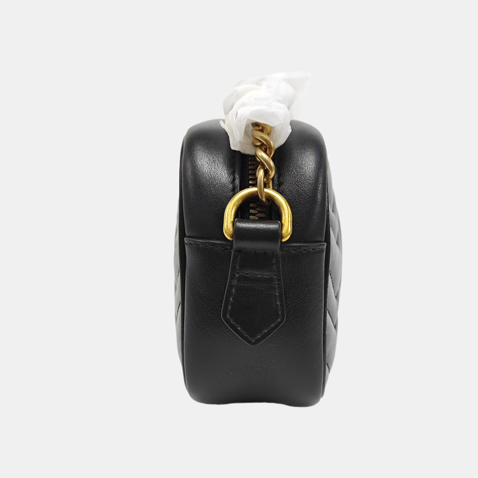 GG Marmont Mini Quilted Calfskin Black