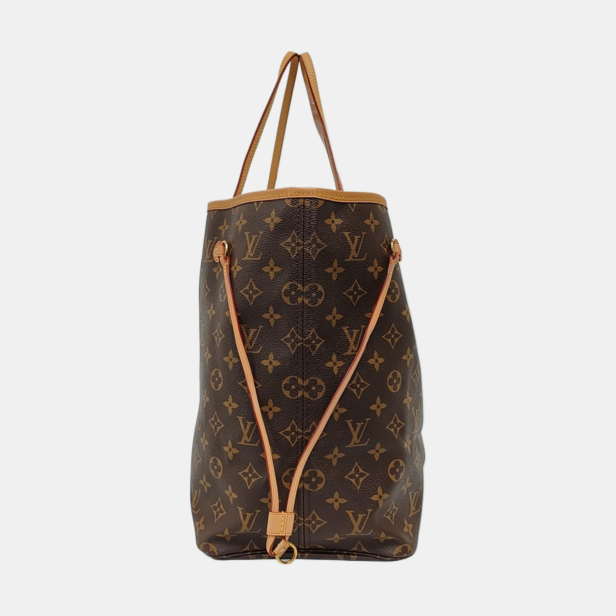 NEVERFULL GM Monogram Coated Canvas Brown