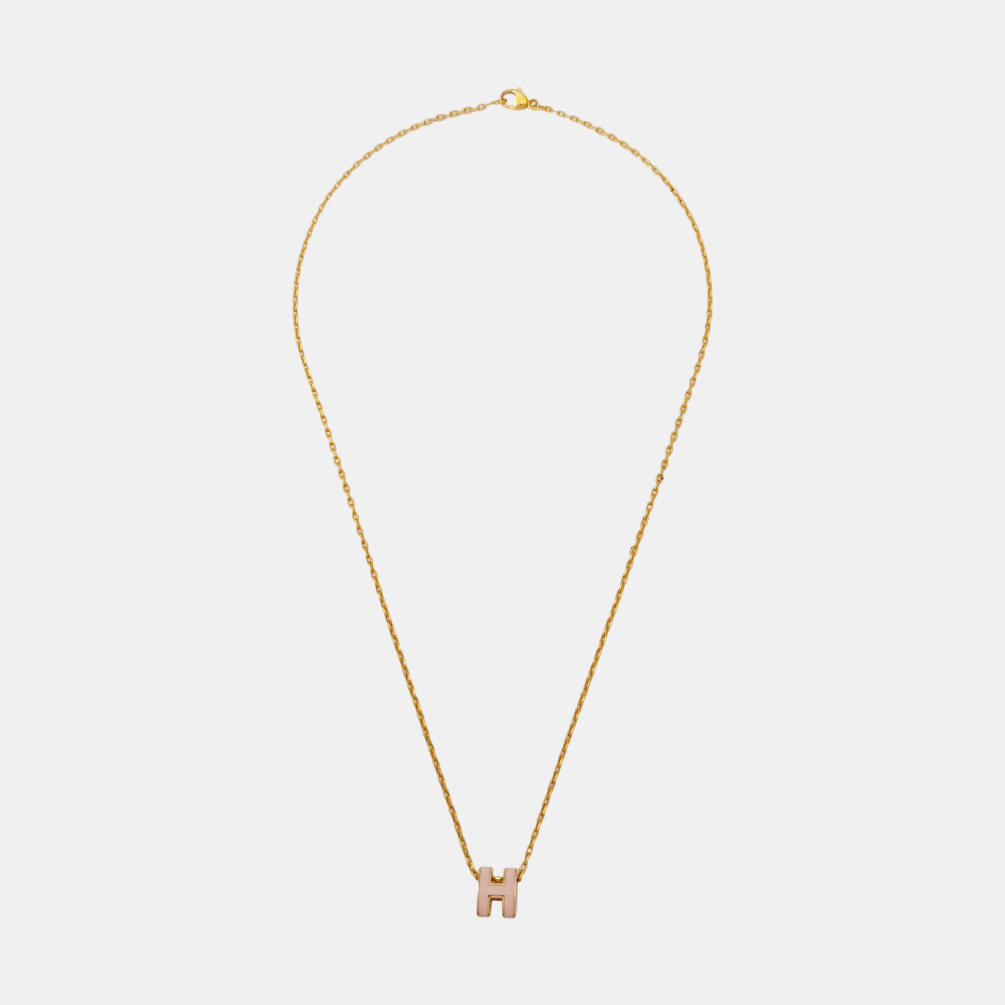 Pop H Metal Rose Gold Necklace