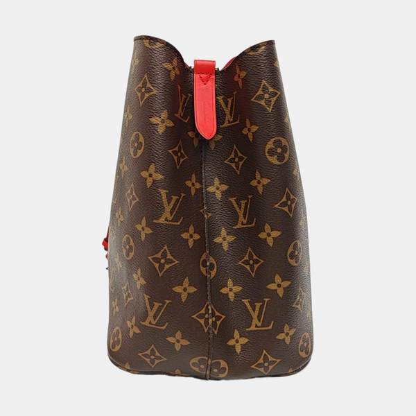 NÉONOÉ MM Monogram Coated Canvas Brown