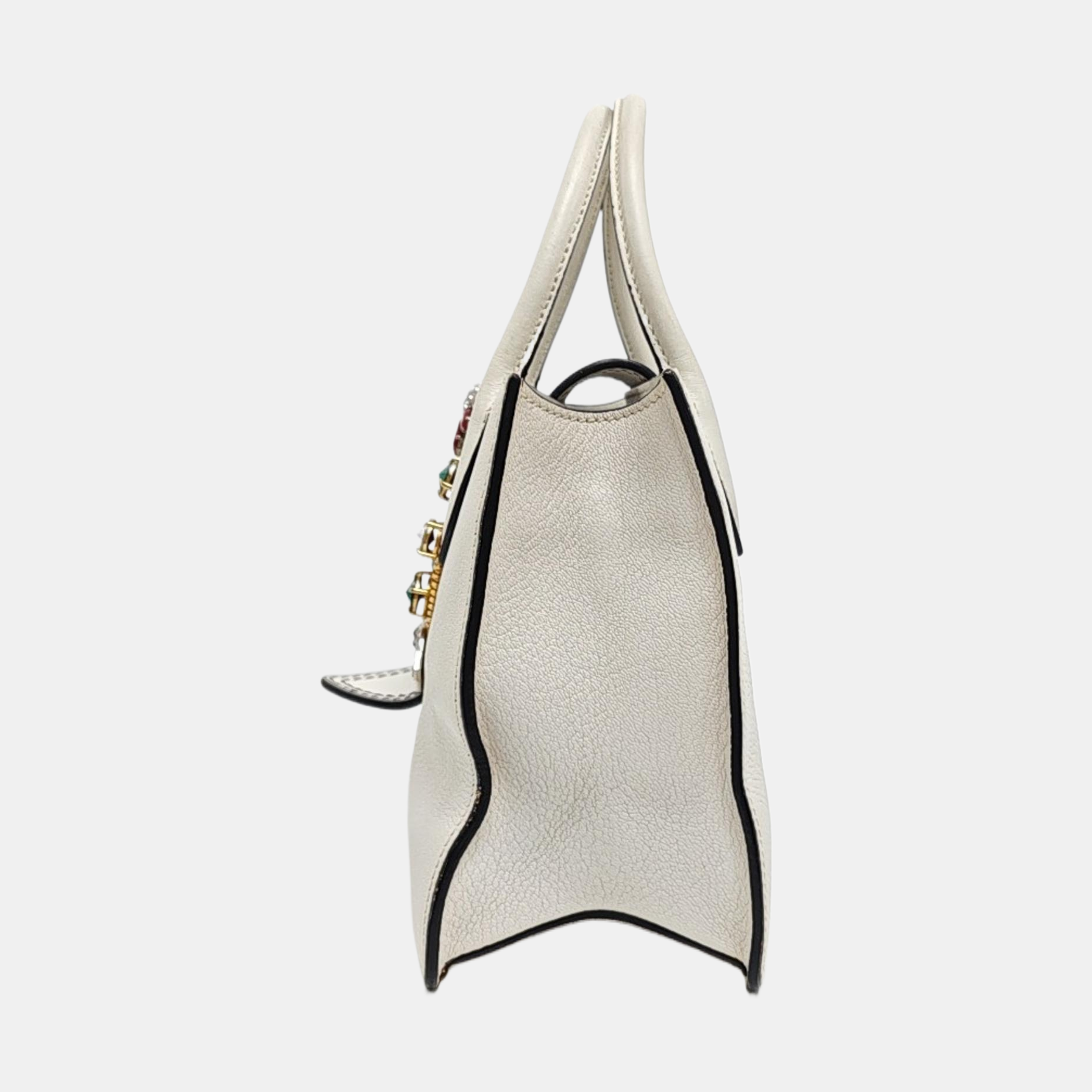 Miu Lady Calfskin White