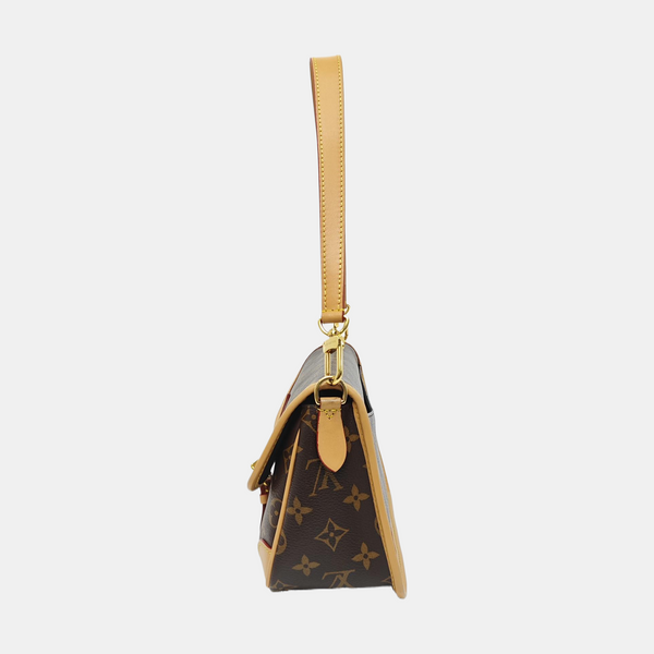 DIANE Monogram Coated Canvas Brown