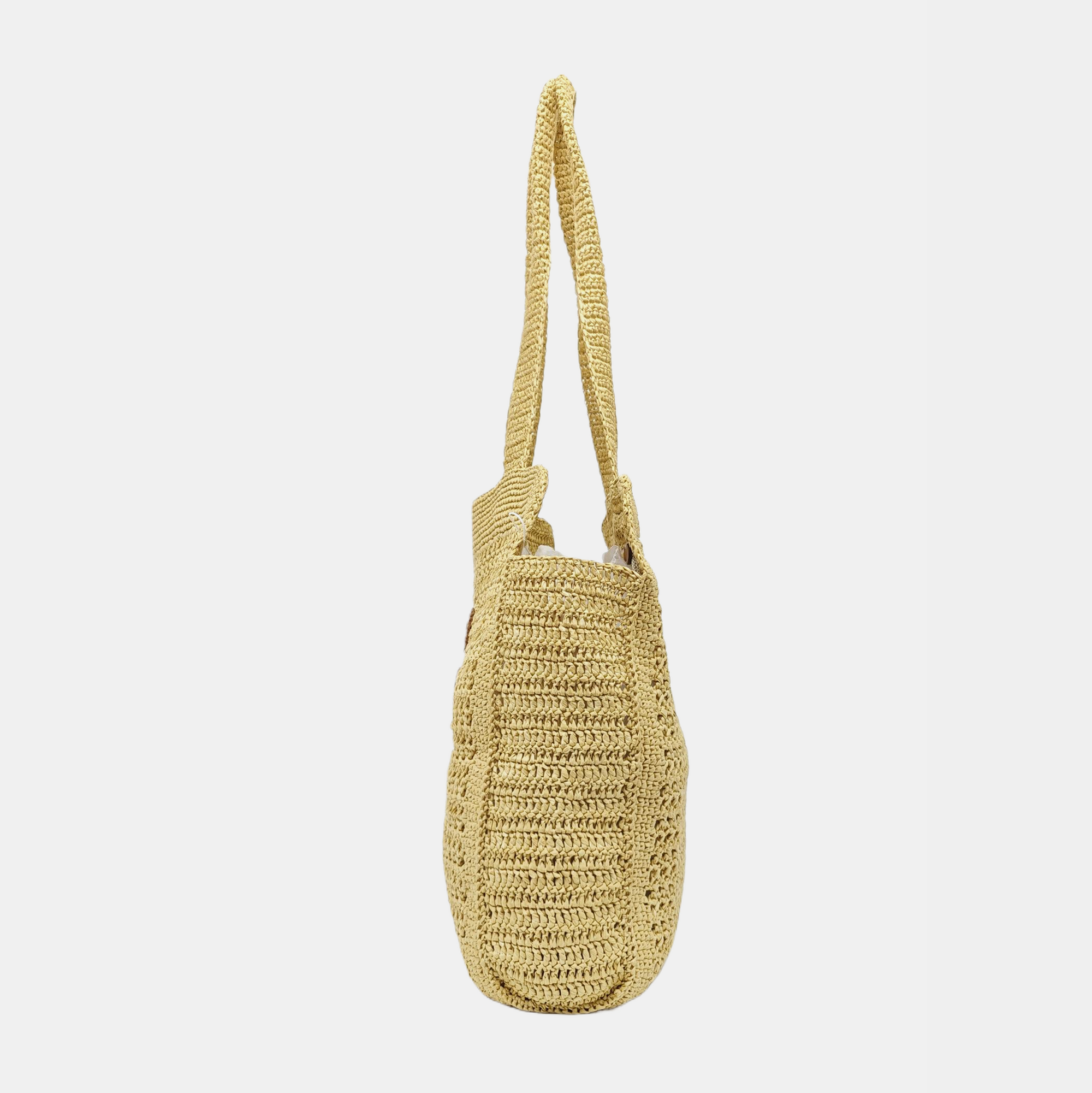 Straw Tote Bag Beige