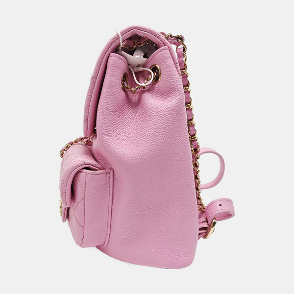DUMA Small Quilted Grained Calfskin Pink