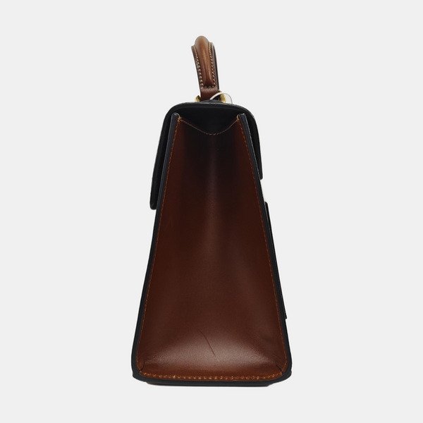 Padlock Small Monogram Coated Canvas Beige