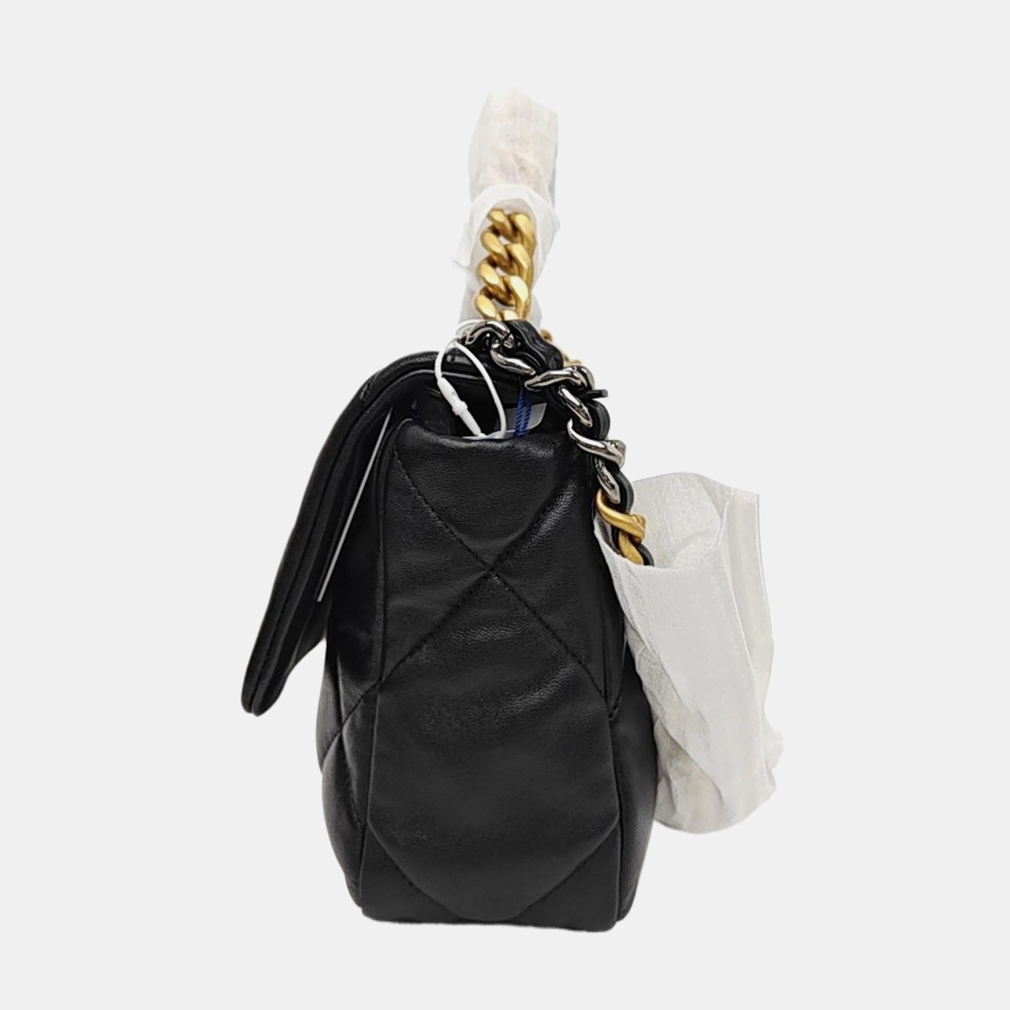 CHANEL 19 Small Quilted Lambskin Black