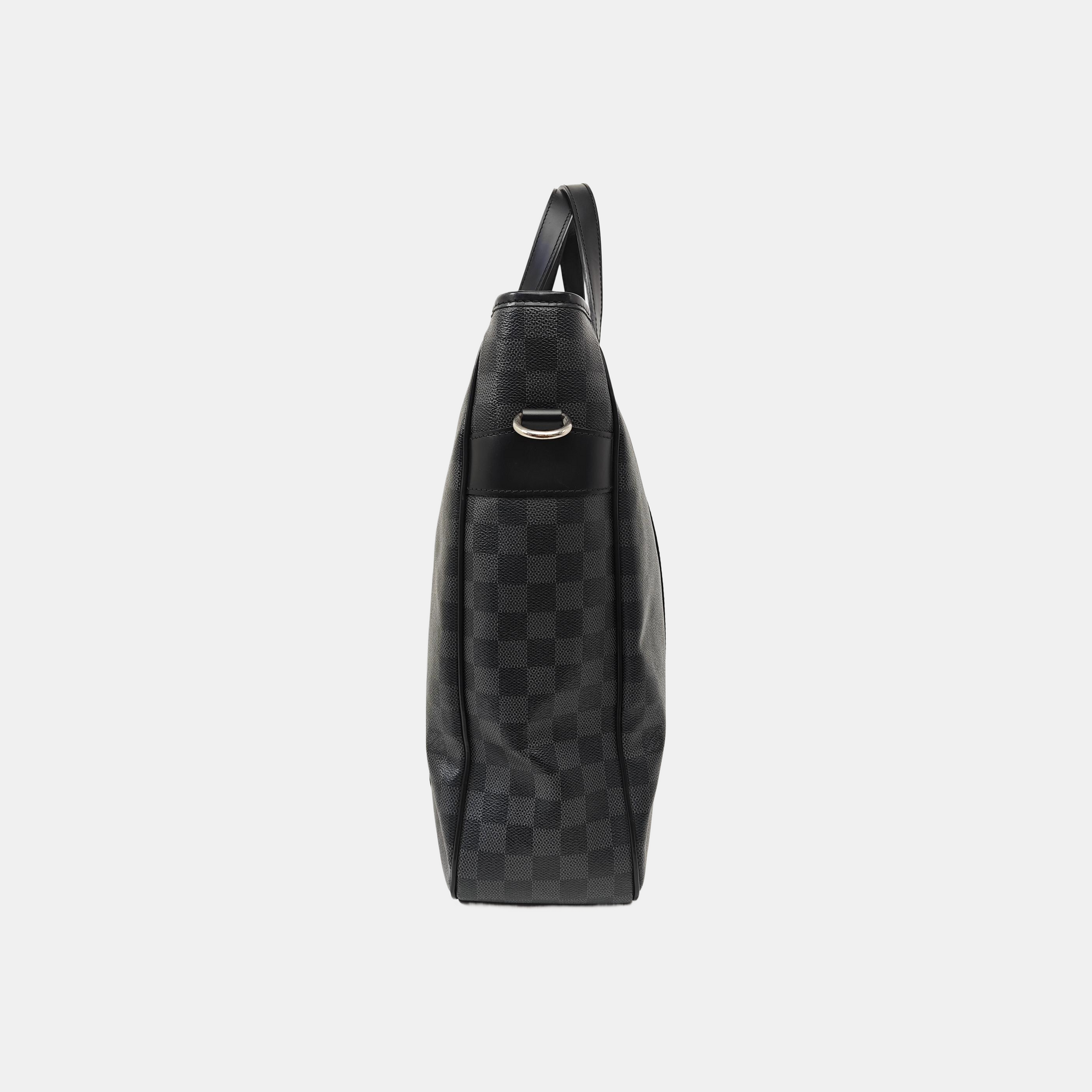 TADAO MM Damier Graphite Coated Canvas Gray