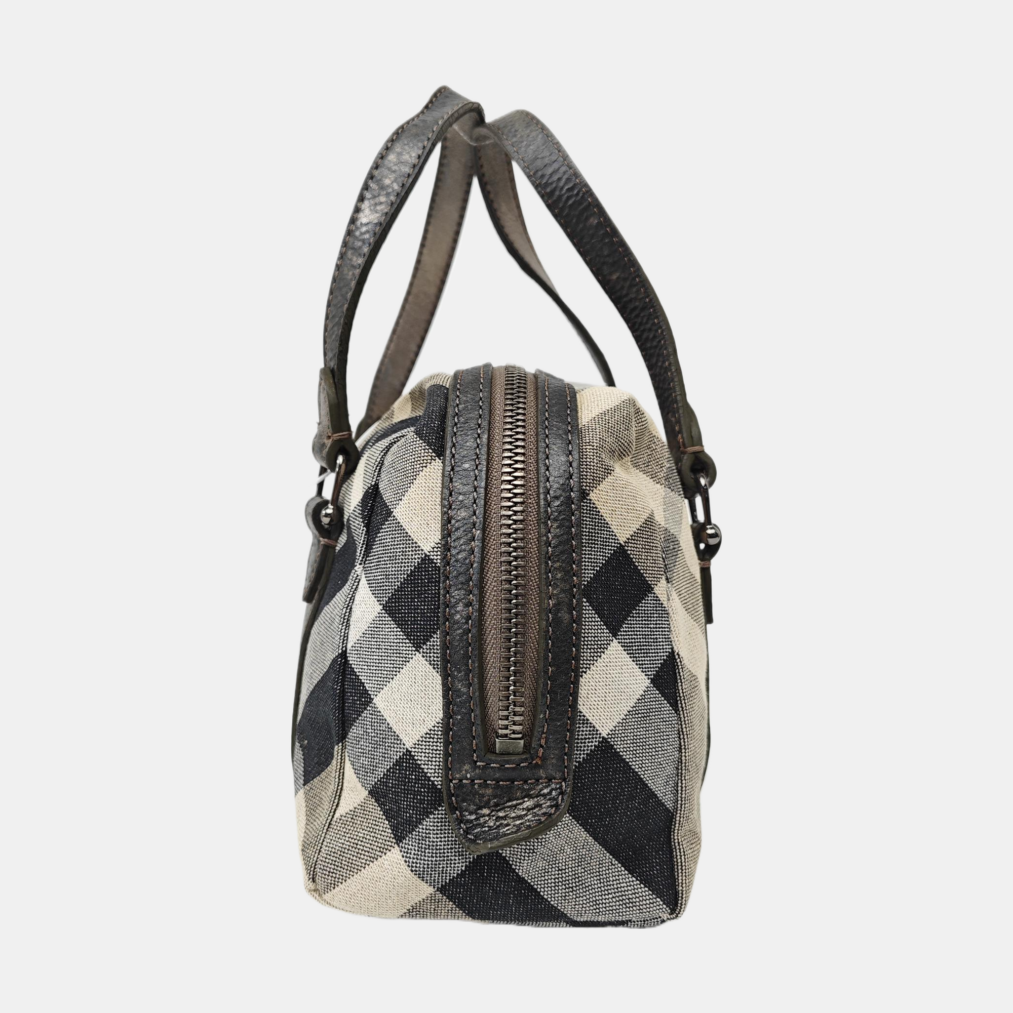 Canvas Top Handle Bag Gray