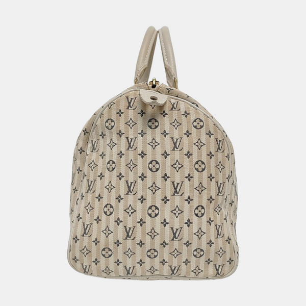 Authenticated pre-owned  SPEEDY 30 Monogram Canvas White - Top Handle Bag at Looply