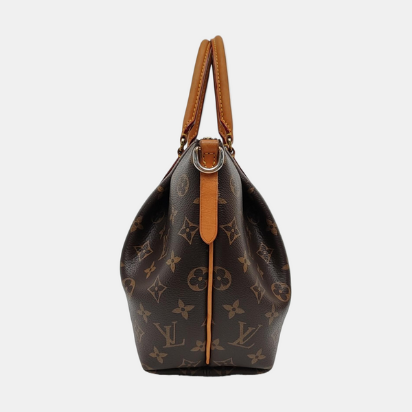 TURENNE Monogram Coated Canvas Brown