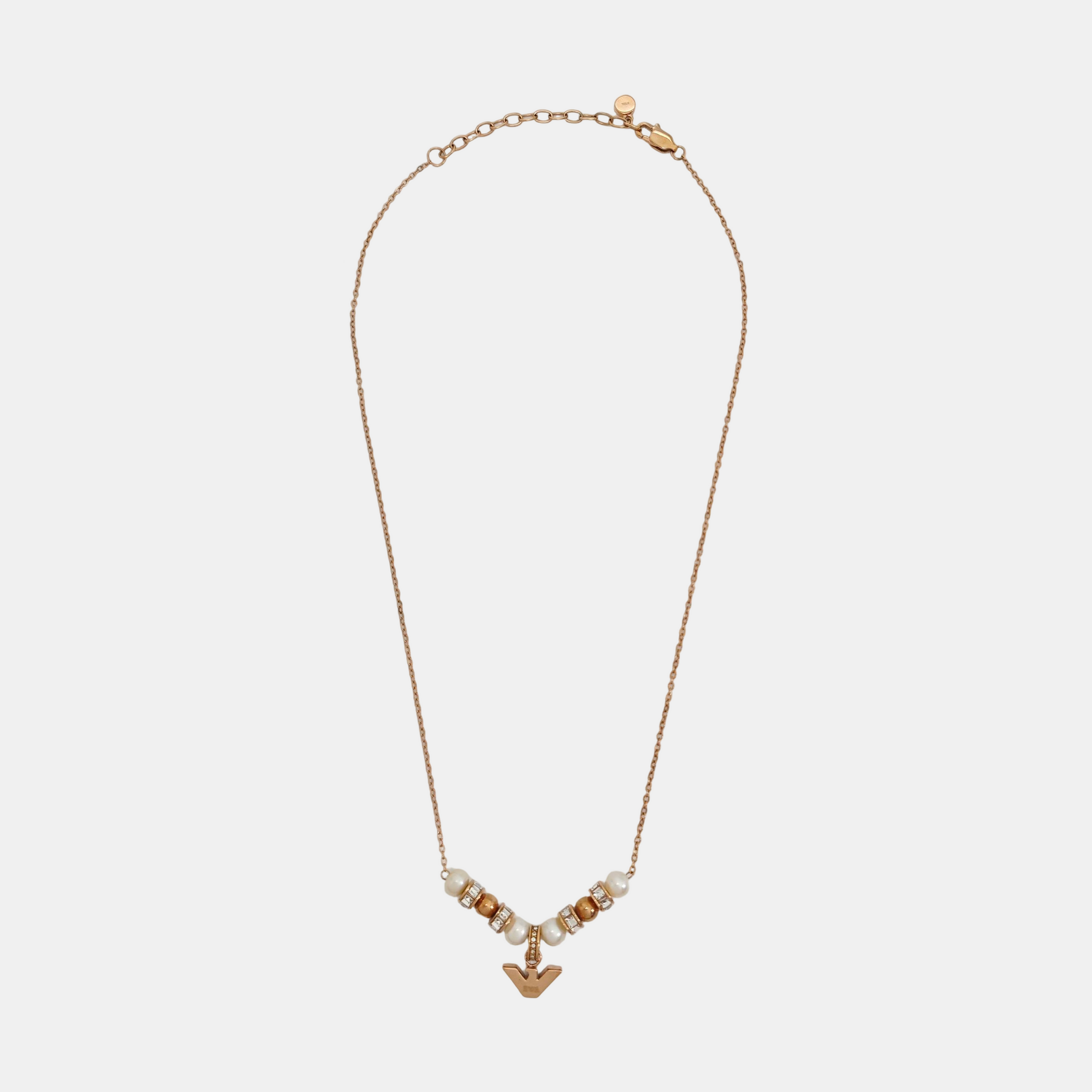 Steel Rose Gold Necklace