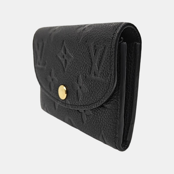 ROSALIE Monogram Calfskin Black Wallet