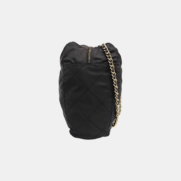 Nylon Shoulder Bag Black