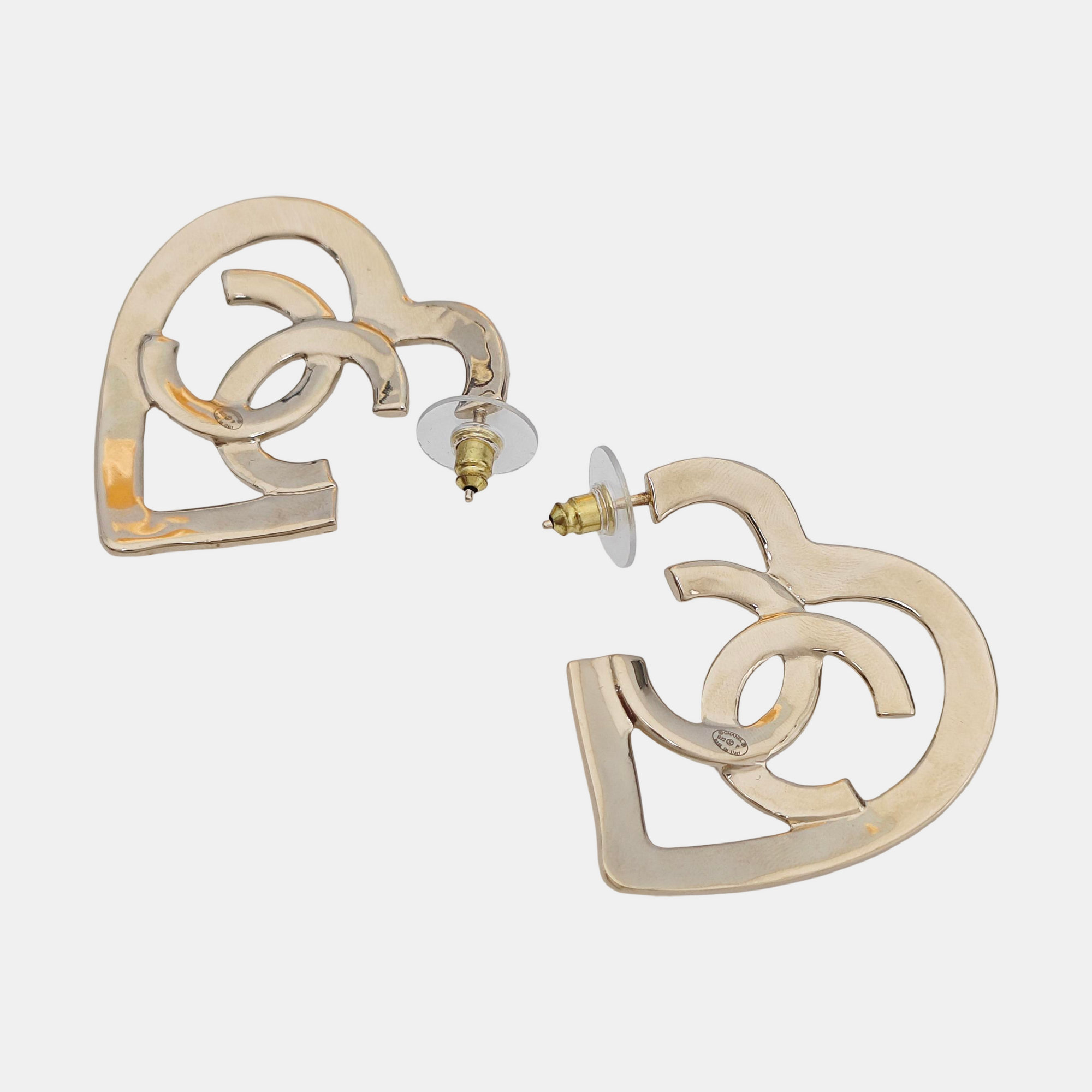 Metal Gold Stud Earrings