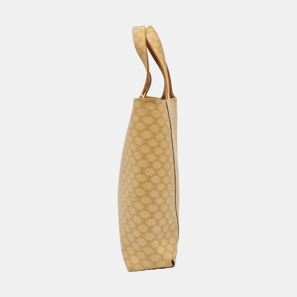 Coated Canvas Tote Bag Beige