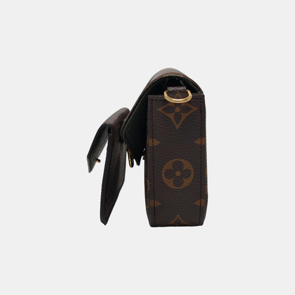 FÉLICIE Monogram Coated Canvas Brown