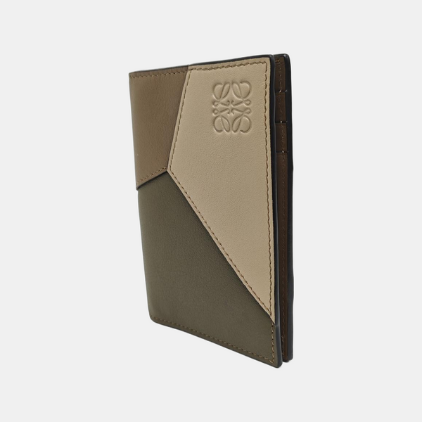 Puzzle Calfskin Multicolor Card Holder