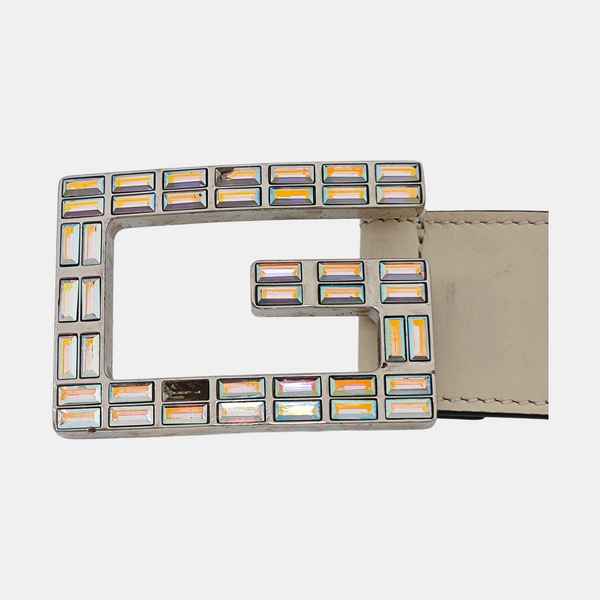 Leather Belt White