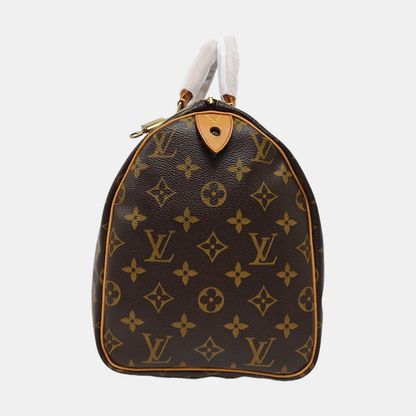 SPEEDY 30 Monogram Coated Canvas Brown