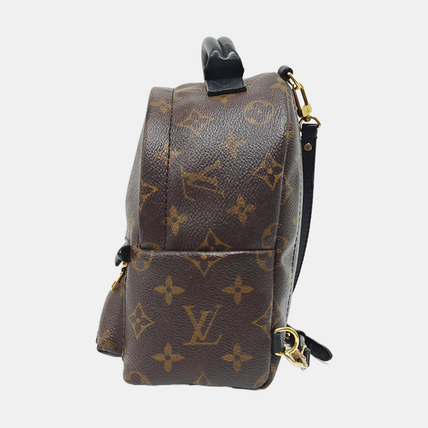 PALM SPRINGS Mini Monogram Coated Canvas Brown