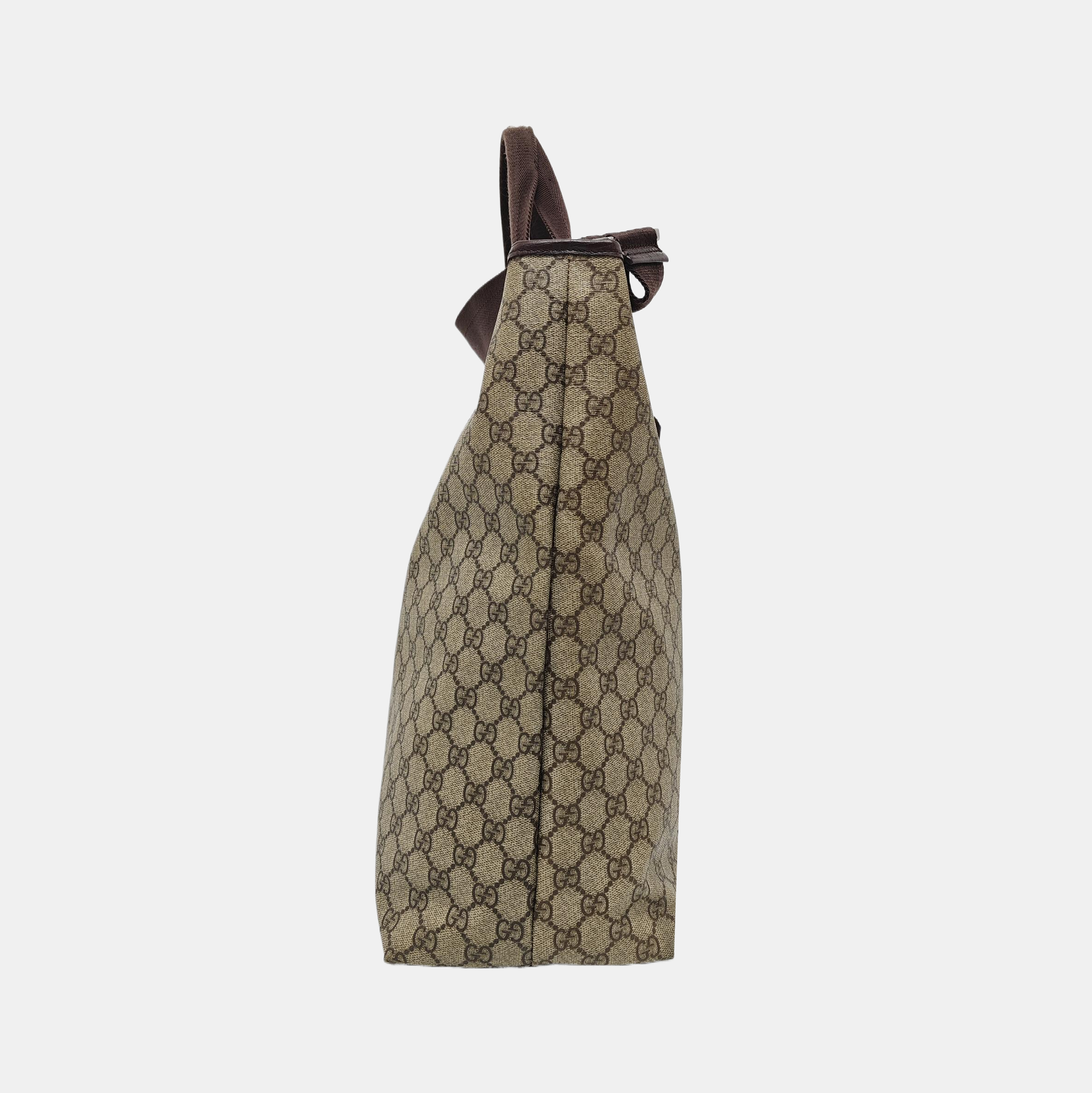 Monogram Coated Canvas Tote Bag Black