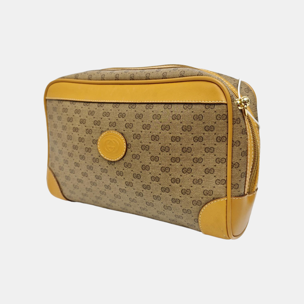 Monogram Coated Canvas Top Handle Bag Beige
