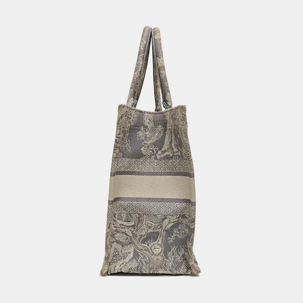 Book Tote Medium Fabric Gray