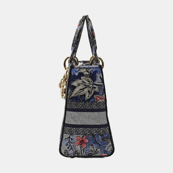 Authenticated pre-owned  Lady D-Lite Medium Canvas Multicolor - Shoulder Bag at Looply