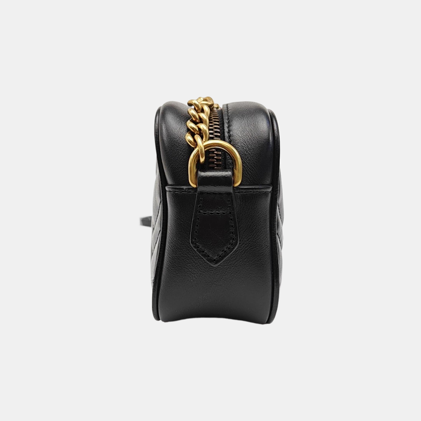 GG Marmont Mini Quilted Calfskin Black