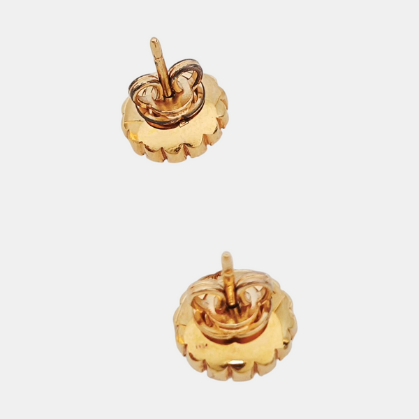 Metal Rose Gold Stud Earrings