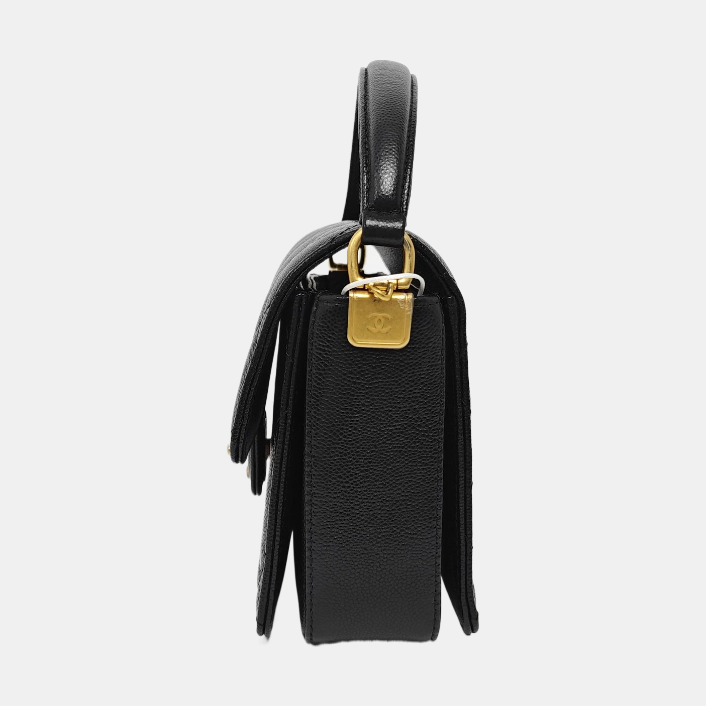 24A Mini Quilted Calfskin Black
