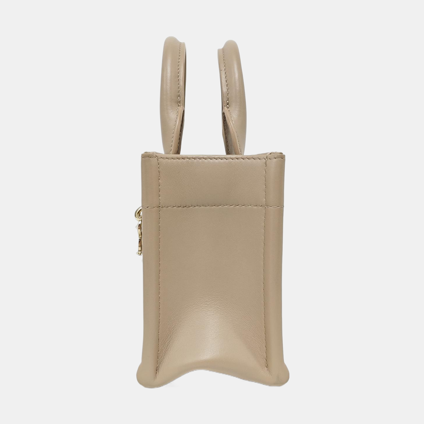 Book Tote Mini Cannage Calfskin Gray