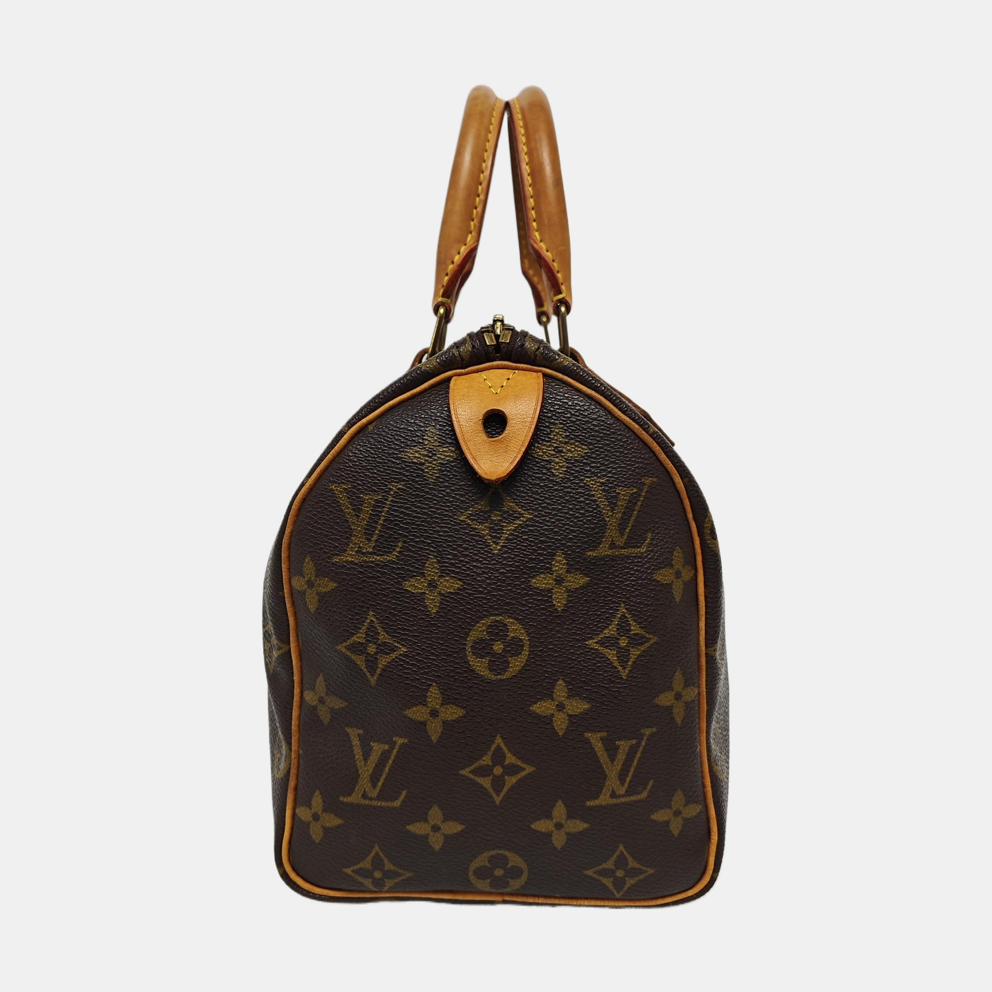 SPEEDY 25 Monogram Coated Canvas Brown