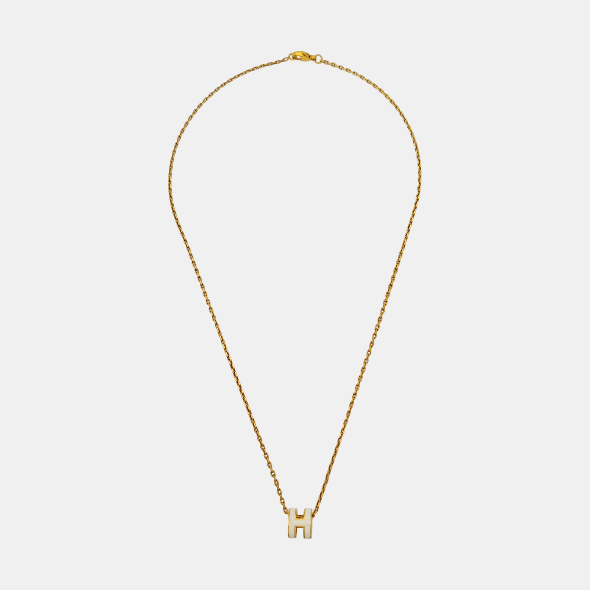 Pop H Metal Rose Gold Necklace