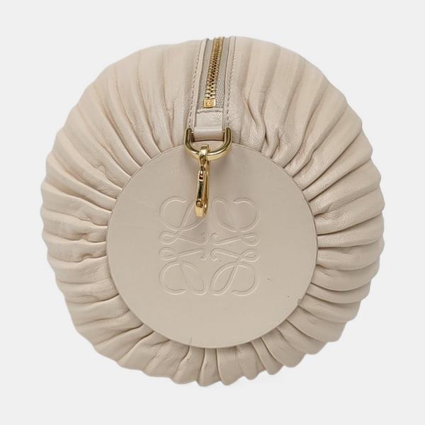Nest Backet Calfskin White