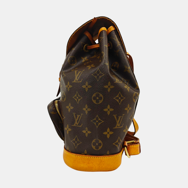 MONTSOURIS MM Monogram Coated Canvas Brown