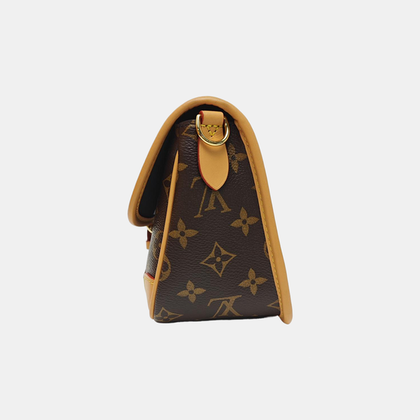 DIANE Monogram Coated Canvas Brown