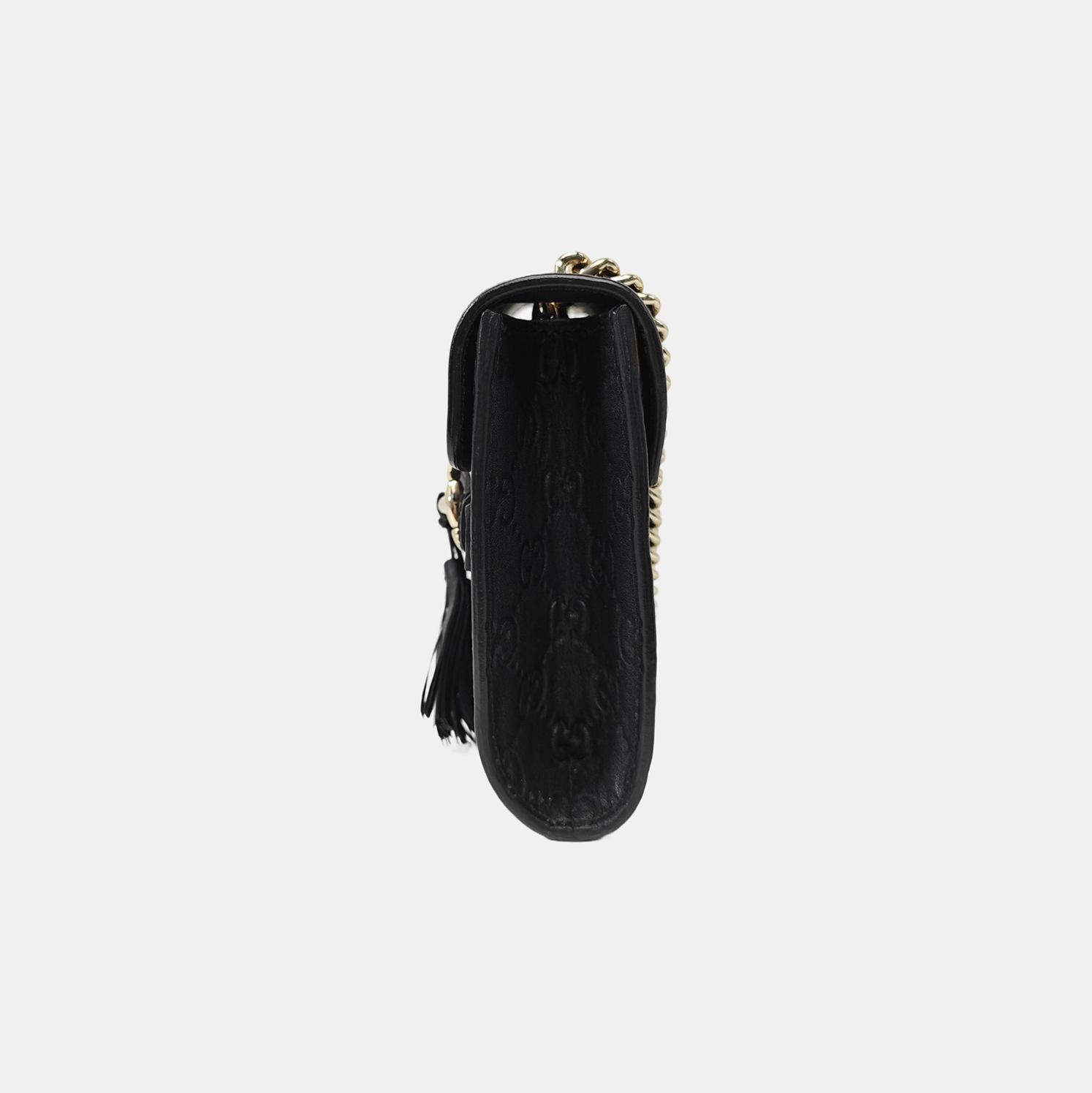 Emily Chain Mini Monogram Calfskin Black