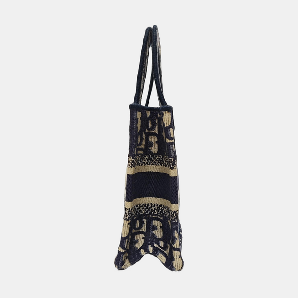 Book Tote Mini Canvas Blue