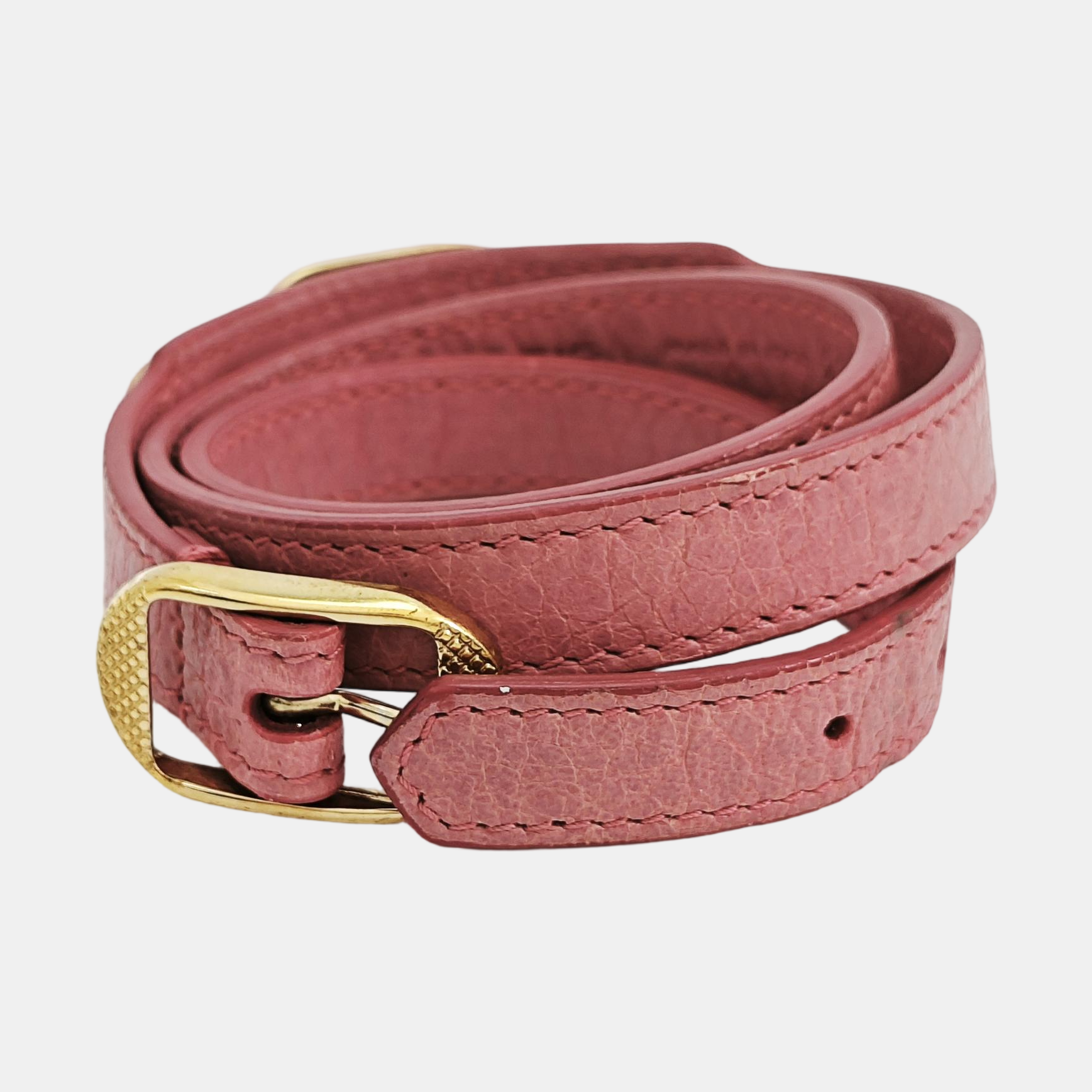 Leather Pink Bracelet