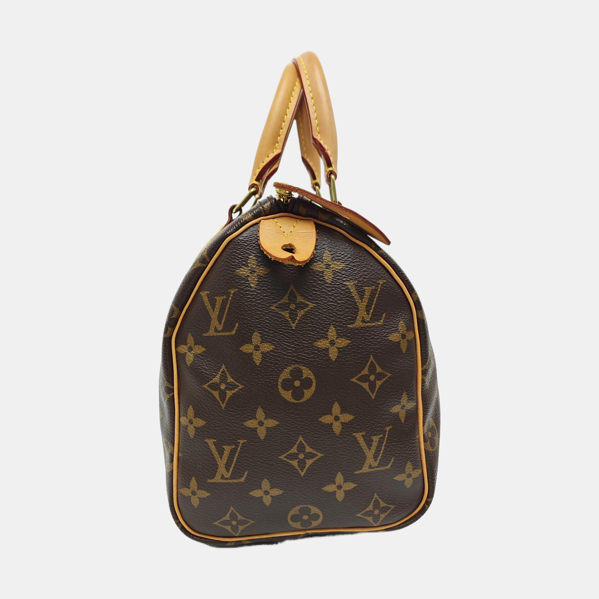 SPEEDY 25 Monogram Coated Canvas Brown