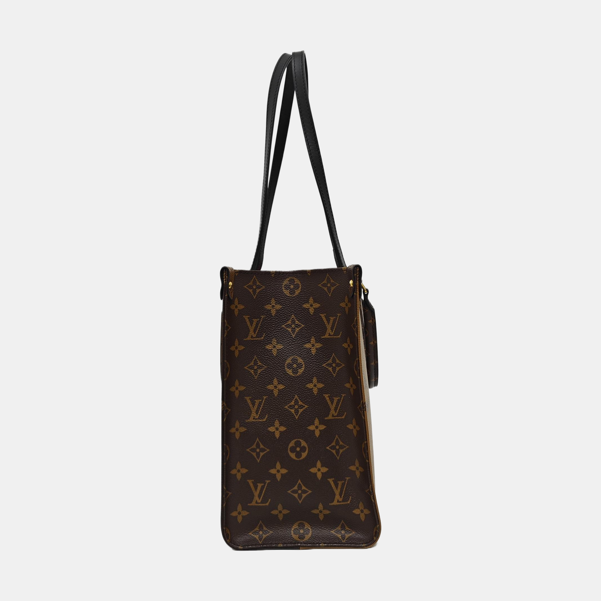 ONTHEGO MM Lona Monogram Revestida Marrón