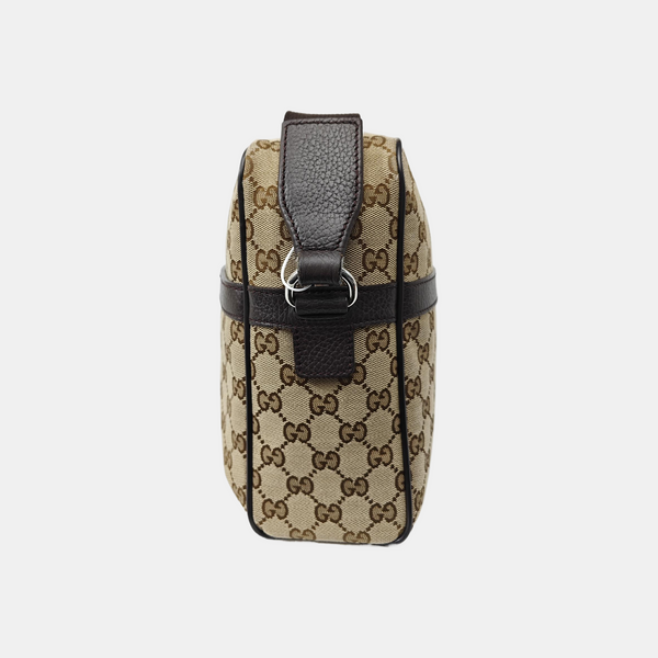 Monogram Canvas Shoulder Bag Beige