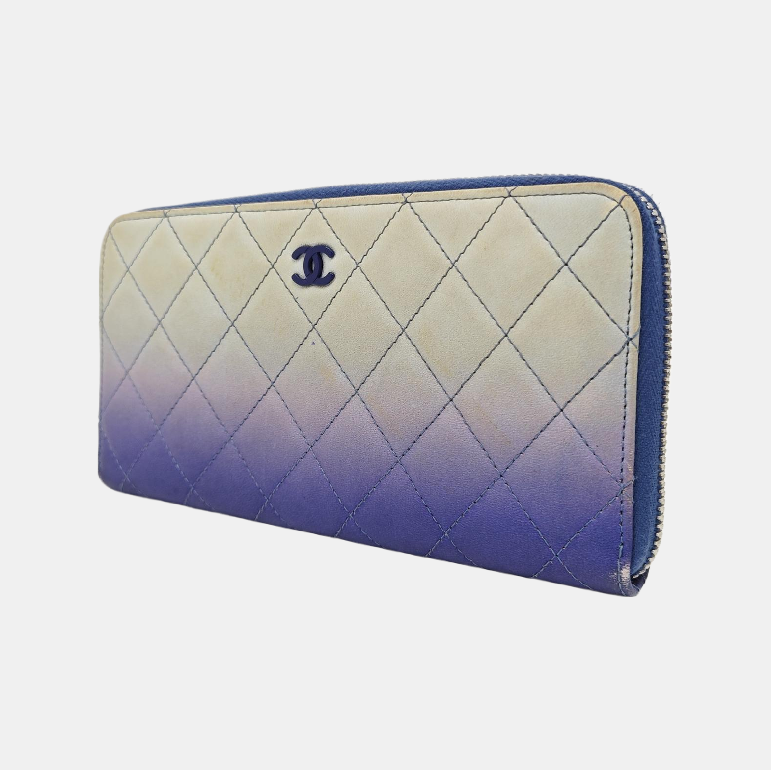 Quilted Calfskin Wallet Multicolor
